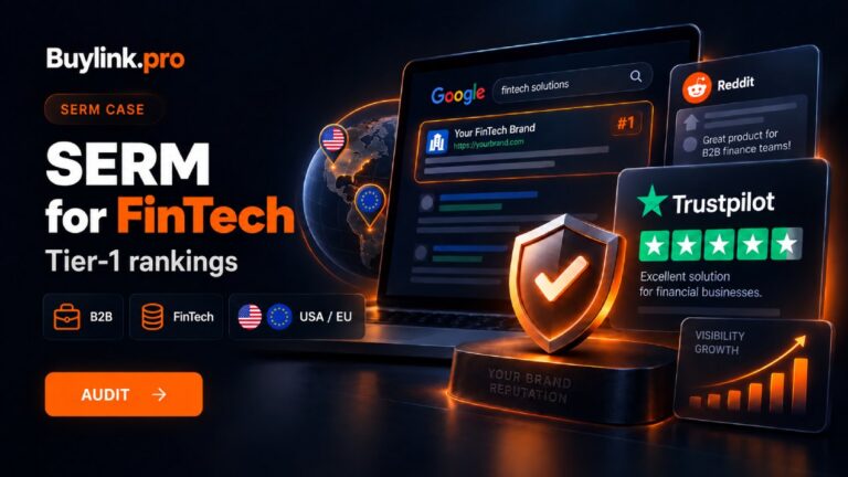 B2B SERM case study: Capturing branded search results. How $1500 protected a FinTech company's deals and secured Reddit threads in the TOPs