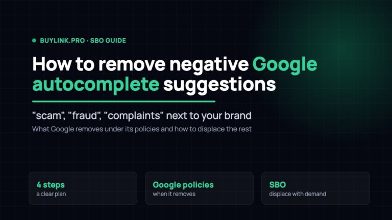How to Remove Negative Google Autocomplete Suggestions About Your Brand ("scam", "fraud", "complaints")