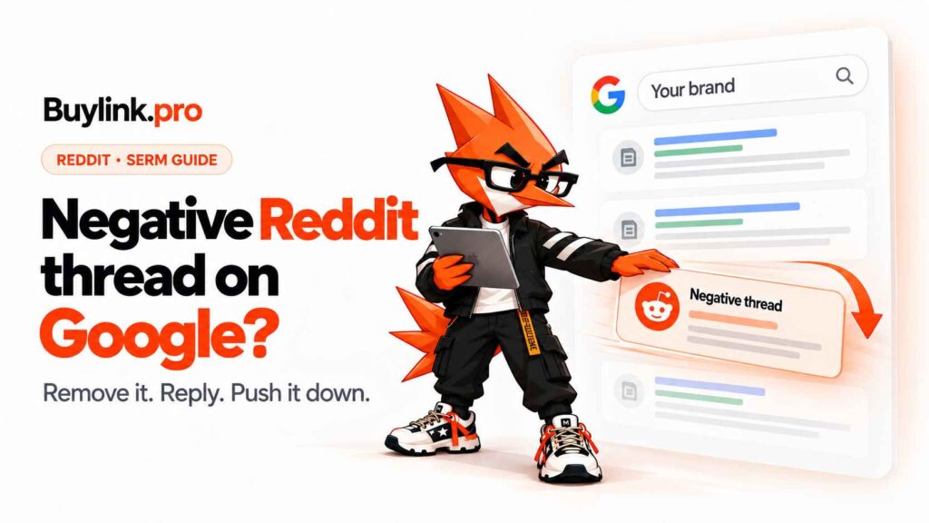 Negative Reddit Thread Ranking for Your Brand on Google: How to Remove It or Push It Down