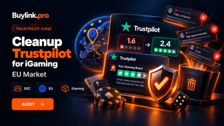 From a 1.6 to 2.4 rating in 70+ days: How we removed someone else's negativity on Trustpilot and saved the branded search results of an iGaming project